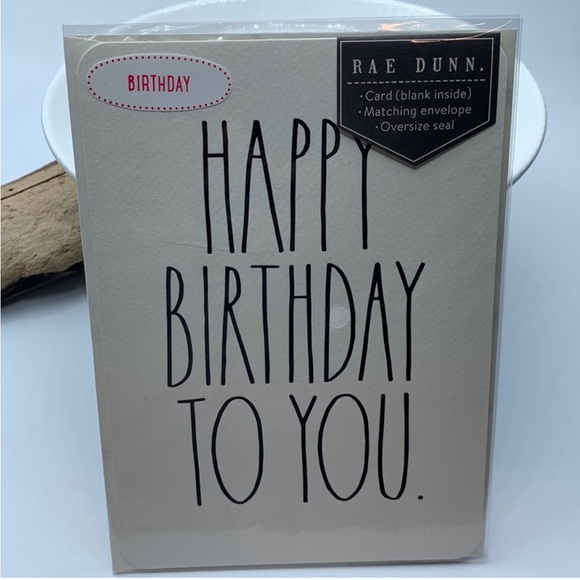 Rae Dunn | Party Supplies | Rae Dunn Happy Birthday To You Card | Poshmark